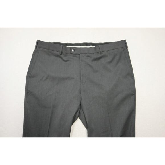 Perry Ellis Dress Pants Travel Lux Modern Fit Charcoal Flat Mens 42 x 30 NWT - Picture 5 of 8